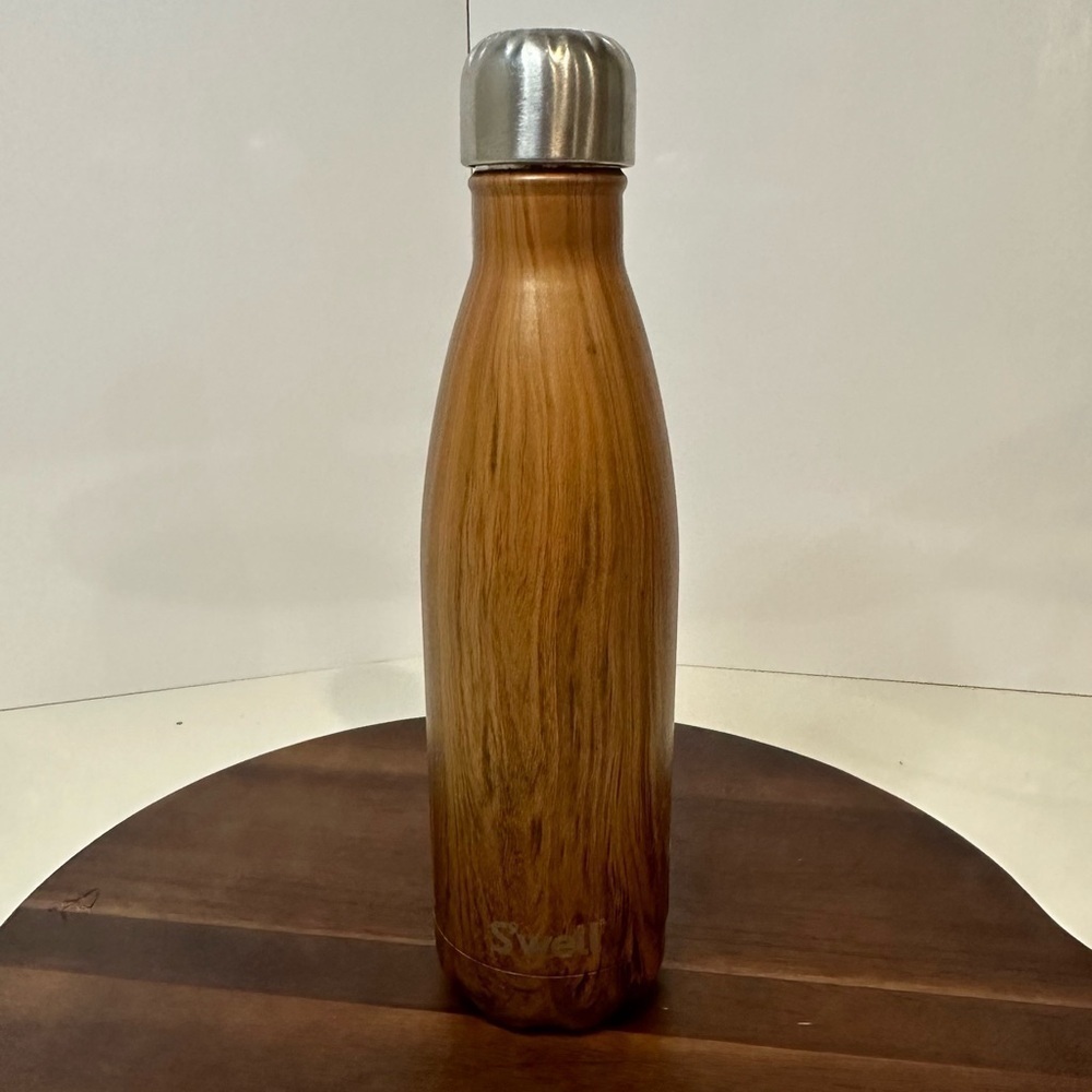 S’well 17oz Stainless Steel Teak Wood Bottle – Triple Insulated Wood Collection